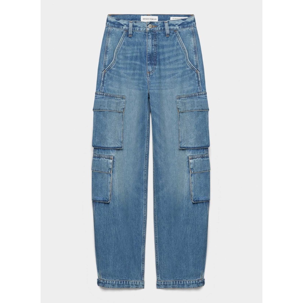 Denim Forum The '90s Millie Hi-Rise Cargo Jean 25 28L